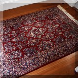 DR06. Karastan 100% wool Oriental rug. Measures approx. 4' x 6' 